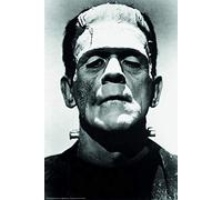 Close Up Poster Frankenstein Boris Karloff (61cm x 91,5cm) + Un Poster Surprise en Cadeau!