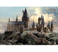Close Up Poster Harry Potter - Poudlard [de Jour] (91,5cm x 61cm) + Un Poster Bora Bora en Cadeau!