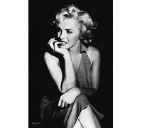 Close Up Poster Marilyn Monroe (61cm x 91,5cm) + 2 tringles Noires avec Suspension