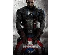 Close Up Poster Marvel Captain America (61cm x 91,5cm) + Un Joli Emballage Cadeau