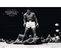 Close Up Poster Muhammad Ali vs. Sonny Liston (91,5 cm x 61 cm) + coffret cadeau blanc prêt à offrir