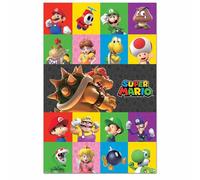 Close Up Poster Nintendo Super Mario | All Characters | Affiche de jeu | Pour joueurs, joueurs | Iconique et nostalgique | Poster mural - Dimensions : 61 x 91,5 cm