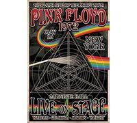 Close Up Poster Pink Floyd The Dark Side of The Moon Tour (61cm x 91,5cm) + 2 tringles Noires avec Suspension