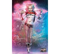 Close Up Poster Suicide Squad - Harley Quinn Debout (61cm x 91,5cm) + Un Poster Surprise en Cadeau!
