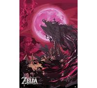 Close Up Poster The Legend of Zelda - Breath of The Wild (61cm x 91,5cm) + 2 tringles Noires avec Suspension