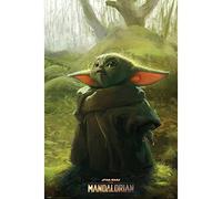 Close Up Poster The Mandalorian Yoda - The Child (61cm x 91,5cm) + Un Poster Bora Bora en Cadeau!