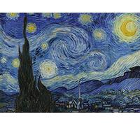 Close Up Poster XXL : Reproduction fidèle de La Nuit étoilée Vincent Van Gogh (140cm x 100cm) + Un Poster Surprise en Cadeau!