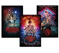 Close Up Set de 3 Posters Stranger Things - Saison 1, 2 et 3 (61cm x 91,5cm)