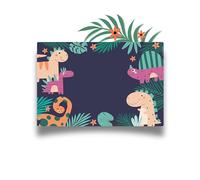 Close Up Sous-main avec design enfant - Pour enfants, filles, garçons - Imperméable et lavable - Parfait pour la rentrée des classes - 60 x 40 cm - Protection de bureau sans BPA (dinosaure)
