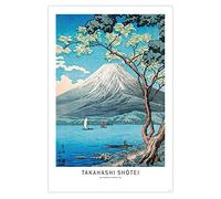 Close Up Takahashi Shotei Poster Lake Yamanaka and Mount Fuji (0cm x 0cm)