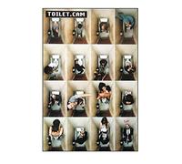 Close Up Toilet.CAM Poster, Affiche (61cm x 91,5cm) + 1 Powerstrips®, tesa adhésifs Double face-20pcs