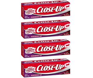 Close-up Toothpaste, Refreshing Red Gel, Anticavity Fluoride, Cinnamon 4 Oz by CLOSE-UP