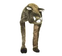 Close Up Wildsau Bonnet en Peluche pour Adulte, Marron