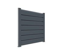 Closea Kit cloture - Lame 16cm - PVC Gris - LG: 12m x H: 1m13