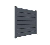 Closea Kit cloture - Lame 16cm - PVC Gris - LG: 12m x H: 1m44