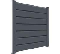 Closea Kit extension clôture PVC gris - lg : 1m50 x ht : 1m30