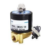 Closed Solenoid, Water, 2W025-08 DC24V/AC220V 2 Sub-Switch, 1/4 Brass Control Valve(2W025-08 AC220V)