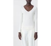 Closed V Neck Long Sleeve Knits Ecru Taille: XL | Pulls en Maille Outlet | Femme | Marron