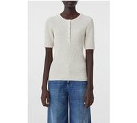 Closed Women Henley Short Sleeve Knits White Taille: XXS | Pulls en Maille Outlet | Femme | Blanche