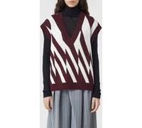 Closed Women V Neck Vest Knits Dark Raisin Taille: XXS | Pulls en Maille Outlet | Femme