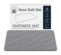 Closefriend Tapis de Bain en Pierre de diatomite - Tapis de Bain antidérapant en Terre de diatomée pour Salle de Bain, Tapis en Pierre à séchage Rapide pour comptoir de Cuisine (60 x 39 cm)