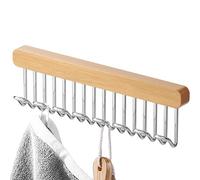 Closet Hanger - 8 Hook Non Slip Belt Hanger, Multiple Hooks Organizer Bras Ties Tank Top Scarf | Over the Door Organizer, Suitcase Packing Aid, Compact Closet Solution, Strap Management System