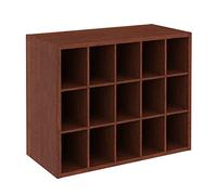 ClosetMaid 15 Cubes de Rangement empilables pour Chaussures, Sacs, travaux manuels, Loisirs avec étagères en Bois, pour Placard, entrée ou vestiaire, Cerise foncée