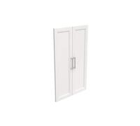 ClosetMaid Modular Storage Pair Set, Wood Closet Organizer, Shaker Style, Add on Accessory for Shelf Units, White, Solid 2-Door Kit