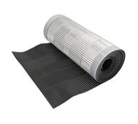 Closoir de faîtage tout aluminium 400 mm X 5 ml Gris Anthracite souple ventilé - Ral 7016