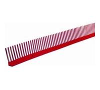 Closoir peigne L 1m protection couverture-1 m x 85 mm-Rouge-brique G
