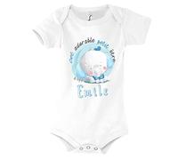 Closset Emile | Body avec Manche pour bébé garçon - Collection prénom Cute Mignon pour Nouveau né 6 mois