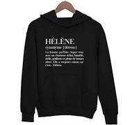 Closset Hélène | Sweat à Capuche Femme Taille Unisexe Prénom Définition Humour XL