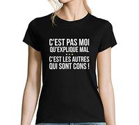Closset Kaamelott | Citation Perceval | C'est Pas Moi Qui explique Mal | T-Shirt Femme col Rond Humour Série TV L