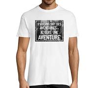 Closset T-Shirt OSS 117 |Je suis Une Aventure | T-Shirt Homme col Rond Humour Small