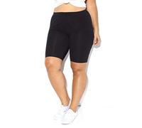 Clossy London Short de cyclisme mi-long pour femme - Noir - 38