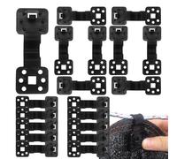 Cloth Clips, UV-Resistant, Lock-Grip Sun Shade Net Clamps, Reusable Windproof Fabric Fixing Clamps with Rope Hole, Tool- Installation for Garden, Greenhouse & Tent