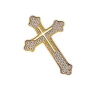 CLOTHBAG Broche en forme de croix raffinée pour homme - Accessoire élégant pour les affaires et les formels, 3.5cm, Métal, Pas de gemme