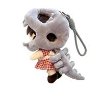 Clothes for Dolls Cute Dinosaur Skeleton Figurine Pendant with Lanyard