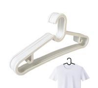 Clothes Hangers, Skirt Organizer Rack, Slim Coat Jacket Hangers, Space Saving Design, 15.35x6.69x1.18 inches, for Wardrobe Storage, Dorm, Travel, and Shop Display