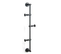 Clothes Rail Rack Vertical Coat Rack Hook Wall Mounted,Decorative Coat Hanger Wall, Entryway Brushed Brass Coat Rack with Hanging Hooks for Coat Hat Towel Purse Robes Bathroom Gold