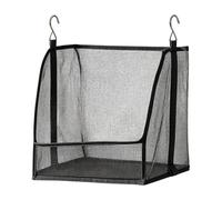 Clothes Storage Container, Hangable Closet Organizer Shelf, 30x27x25cm | Mesh Construction Lightweight Apparel Holder Easy Hanging Wardrobe Solution Neat Drawer Alternative