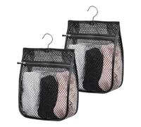 Clothespin Bag - 2 Piece Mesh Laundry Peg Organizer Pouch, Hanging Storage