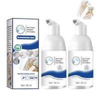 Clothing Dry Foam Cleaner, Clothing Dry Cleaning Spray, Dry Foam Cleaner Stain Remover Clothes, Multi-Purpose Dry Cleaning Clothing Cleansing Foam Rinse-Free Agent (2pcs)