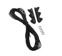 Clôture à corde de tension pour armoires murales de camping-car et bateau, comprend des supports et des vis pour des modifications stables