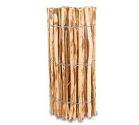 Clôture à lattis en bois 80 cm de hauteur, clôture de bassin en noisetier, clôture de jardin de 5 m de longueur, distance entre lattes environ 7-9 cm, lattes résistantes aux intempéries