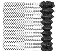 Clôture À Mailles Acier 15 X 1,5 M Gris