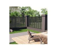 Vidaxl Clôture À Persiennes Wpc 180x180 Cm Noir