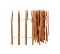 vidaXL Clôture à piquets Bois de noisetier 60x500 cm Résistante aux intempéries Écologique