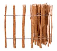vidaXL Clôture à piquets Bois de noisetier 60x500 cm Résistante aux intempéries Écologique