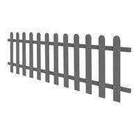 Clôture à Piquets WPC 200x60 cm Composite Bois-Plastique | Composite bois-plastique, résistante à l'eau et à la pourriture, redimensionnable, livrée désassemblée